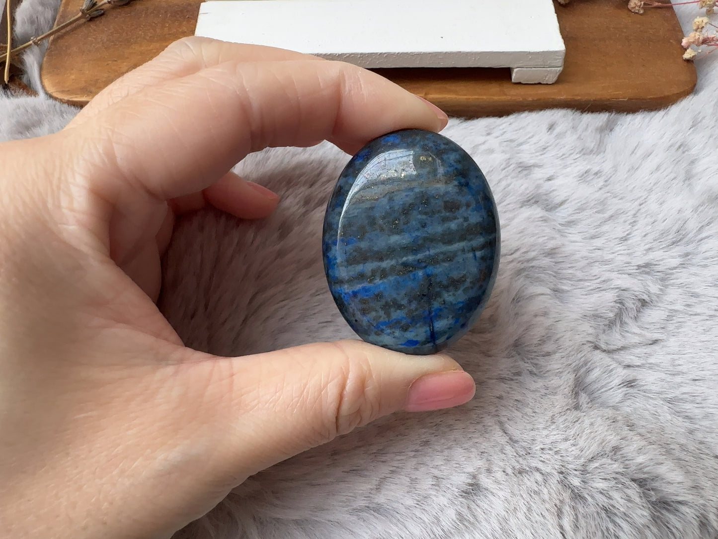 Small Lapis Lazuli Palm Stone - L4