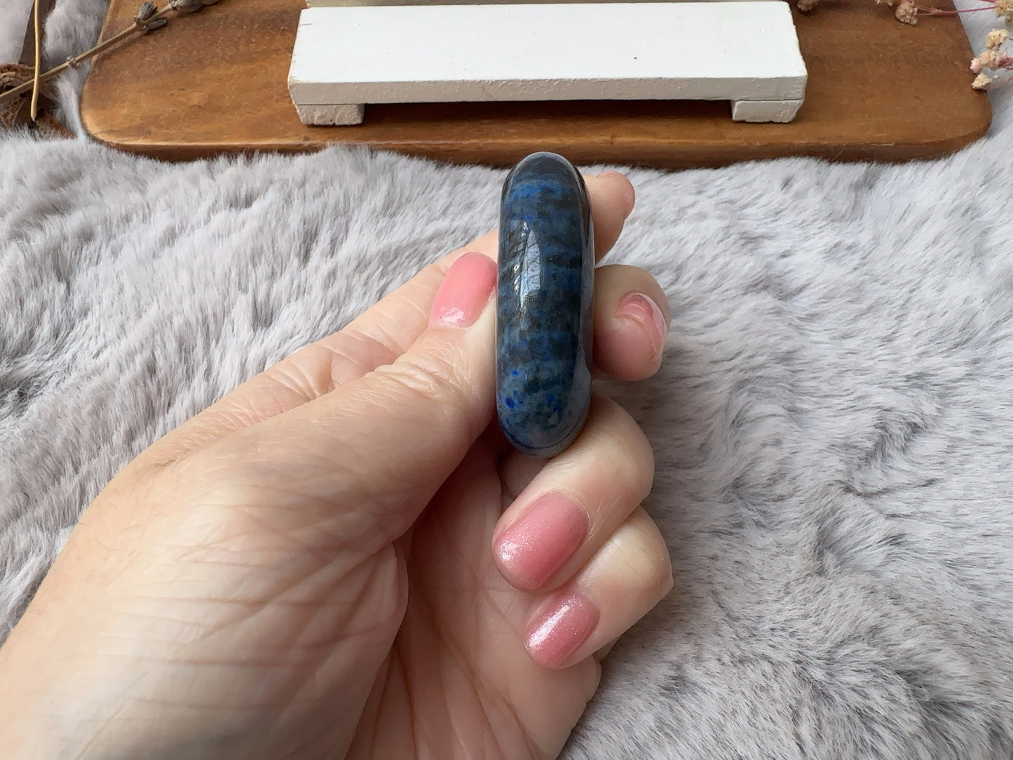 Small Lapis Lazuli Palm Stone - L4