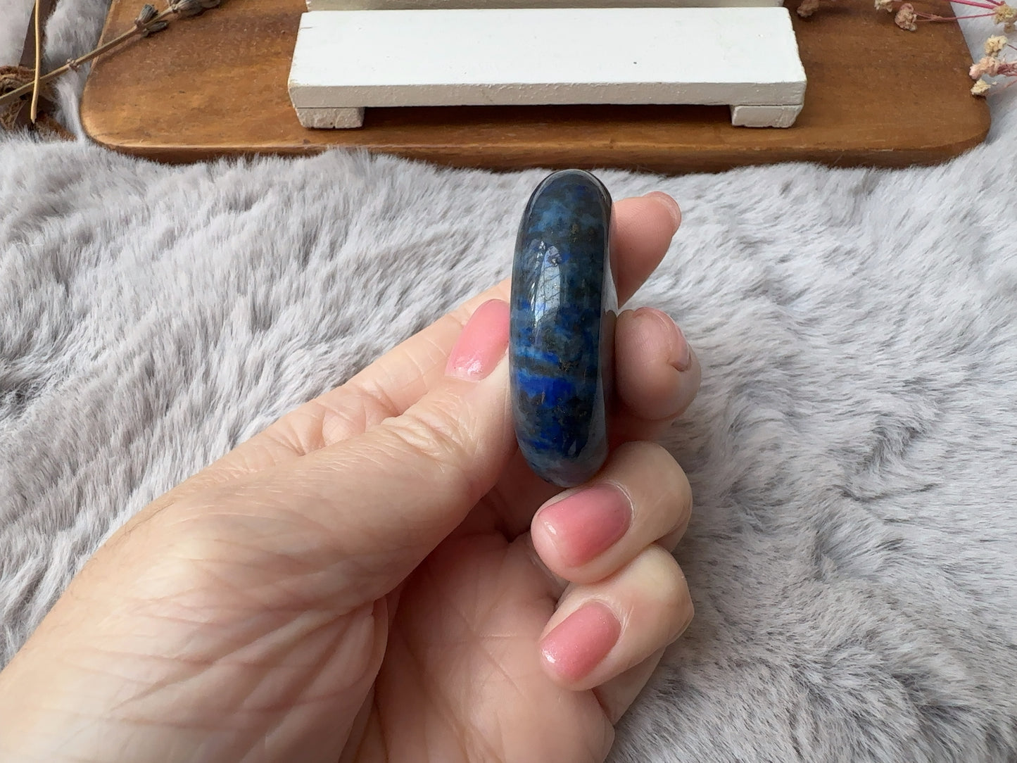 Small Lapis Lazuli Palm Stone - L4