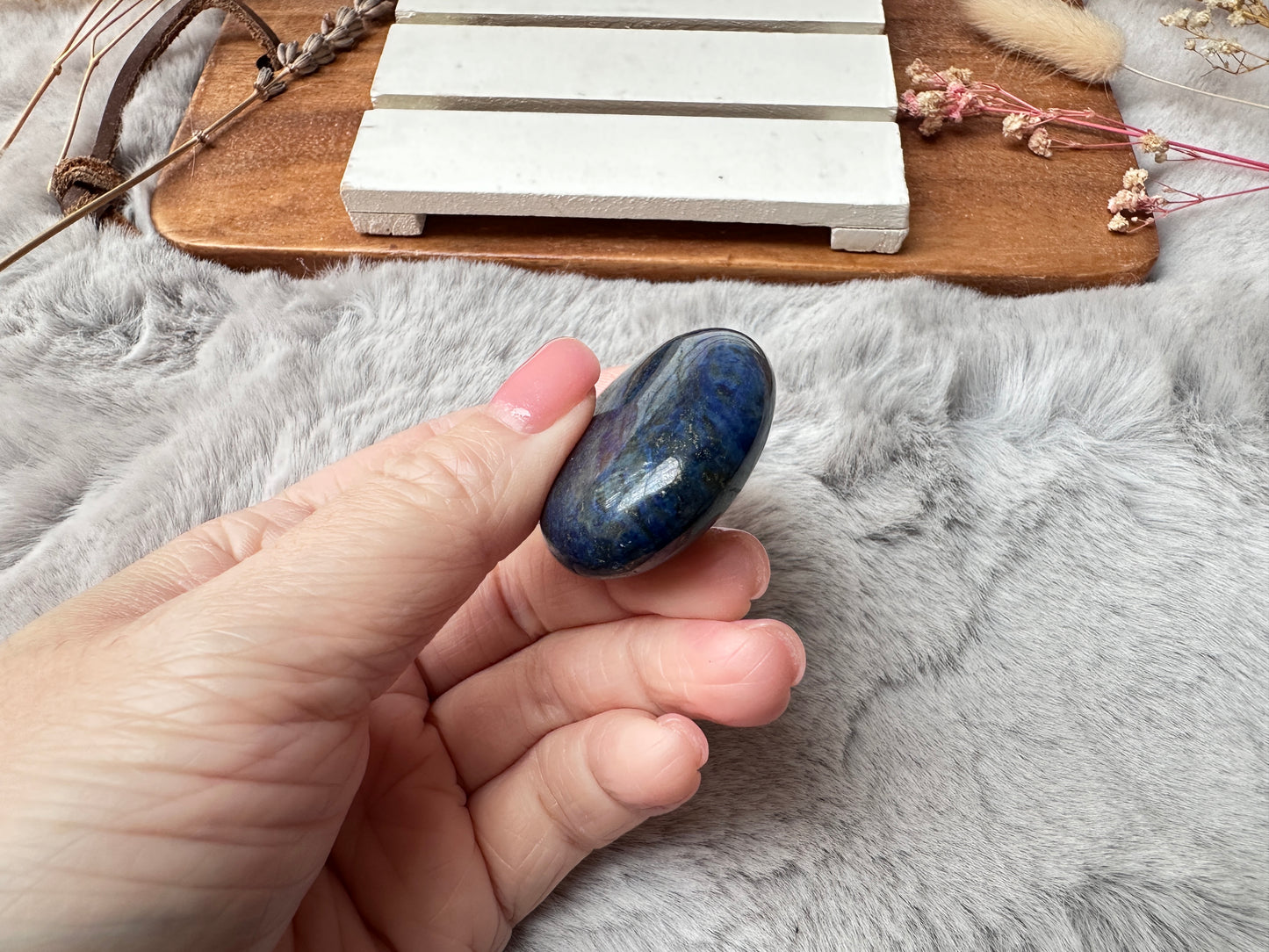Small Lapis Lazuli Palm Stone
