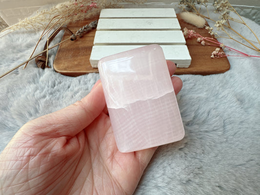 Mangano Calcite Rectangle Palm Stone