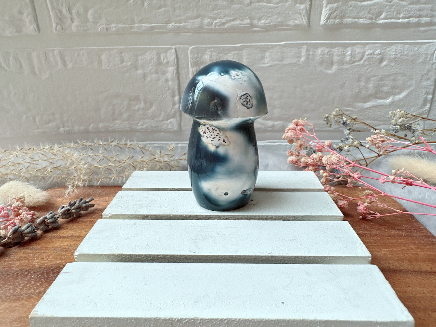 Orca Agate Mushroom