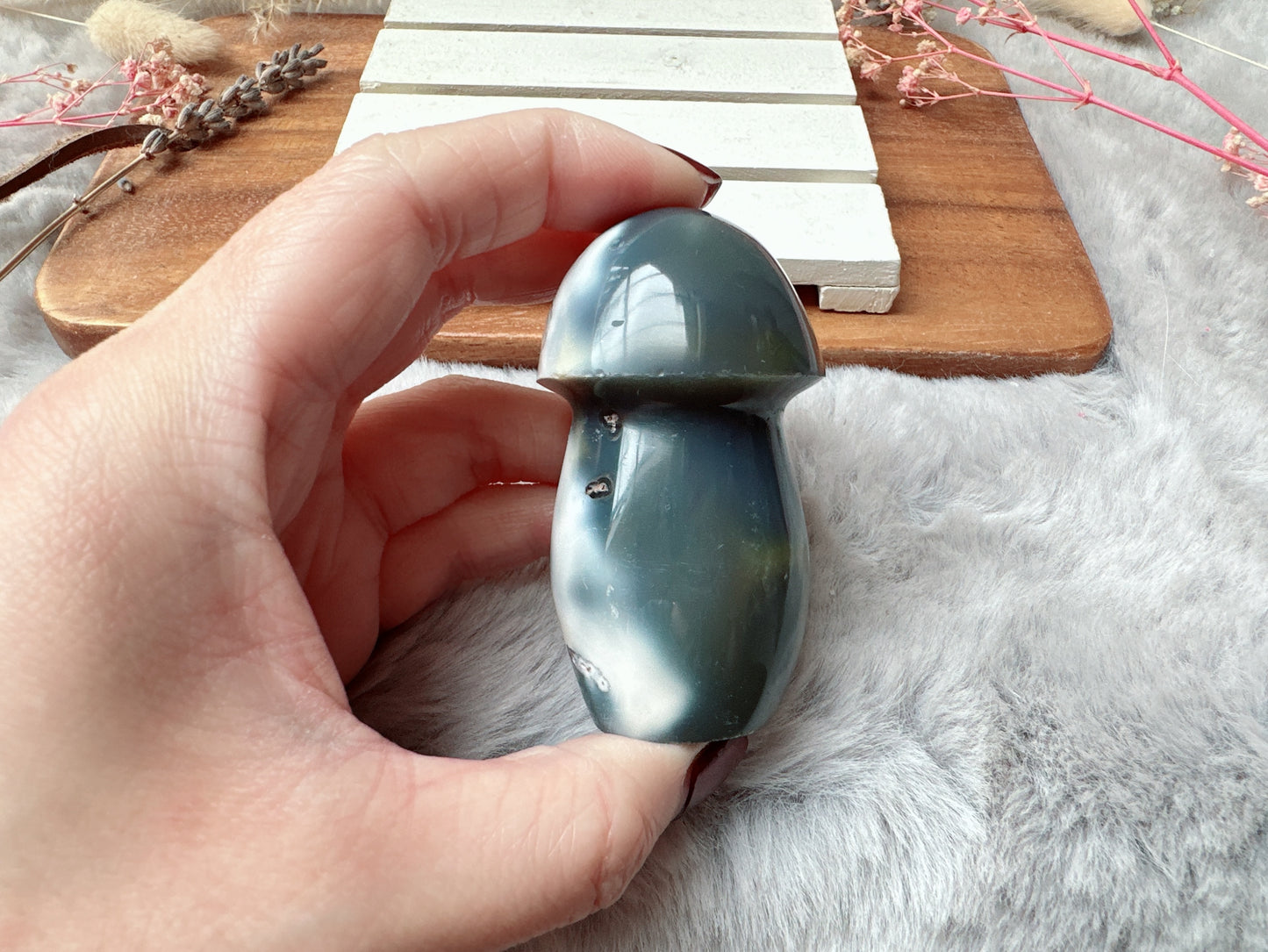Orca Agate Mushroom