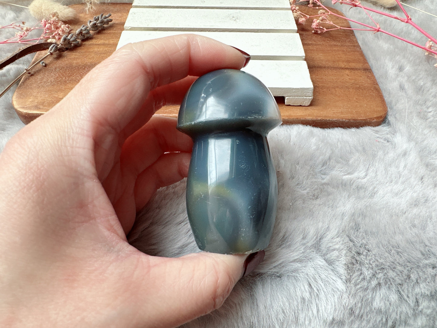 Orca Agate Mushroom