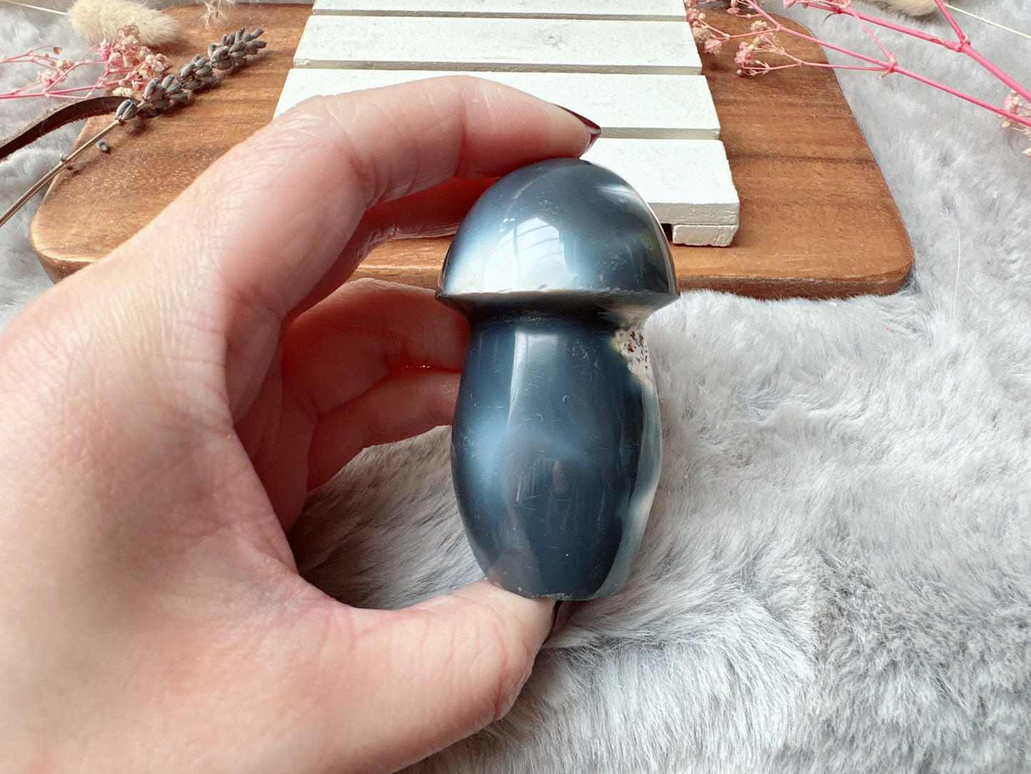 Orca Agate Mushroom